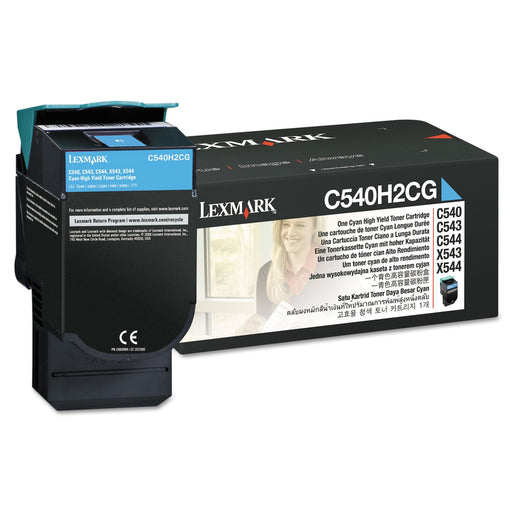 Lexmark C540H2CG Cyan Toner Cartridge, High Yield β Compatible Printer Supply β Get Toner Canada