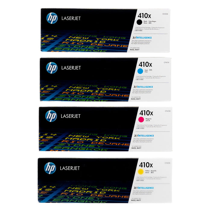 HP 410X High-Yield Colour Toner Bundle – 4 Pack (CF410X–CF413X) - GET TONER.CA