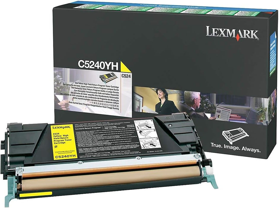 Lexmark C5240YH Yellow High Yield Return Program Toner Cartridge