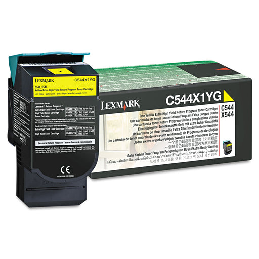 Lexmark C544X1YG Extra High Yield Laser Toner Cartridge, Yellow β Compatible Printer Supply β Get Toner Canada