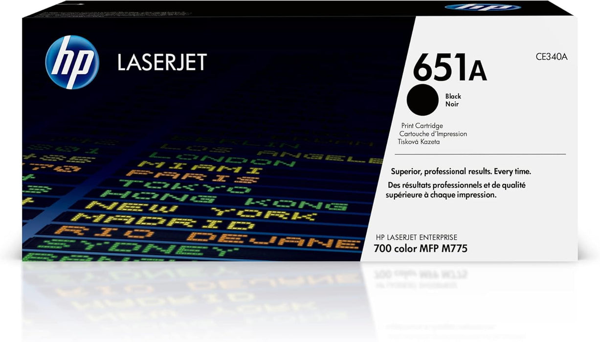 HP 651A (CE340A) Black Original LaserJet Toner Cartridge