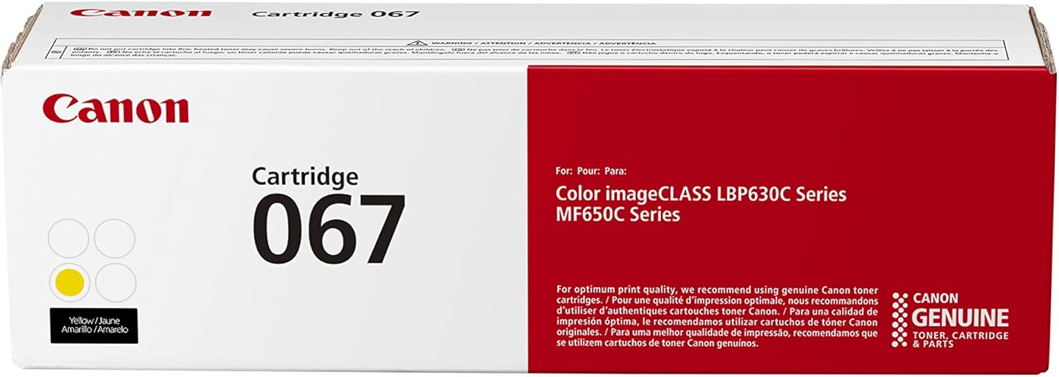 Canon 067 Yellow Toner Cartridge - Standard Yield