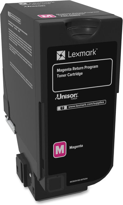 Lexmark 74C10M0 Magenta Return Program Toner Cartridge