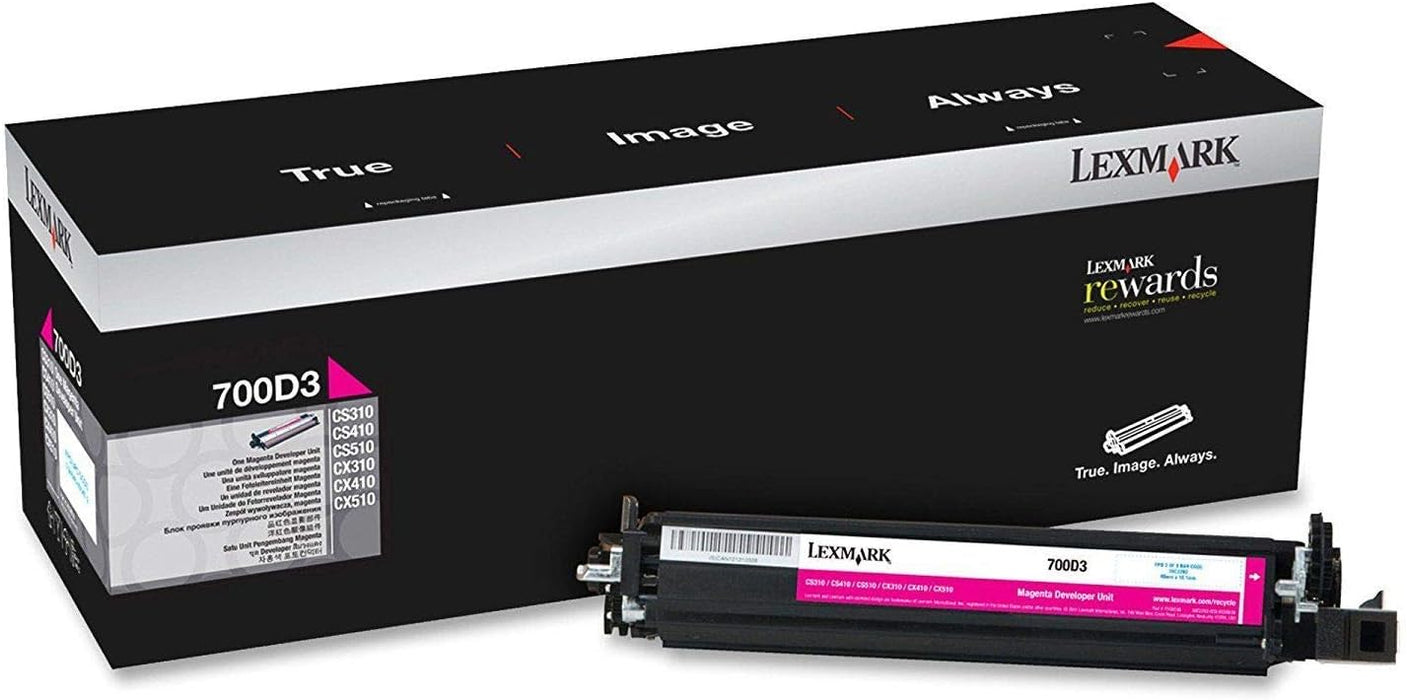 Lexmark 700D3 Magenta Developer Unit (70C0D30)