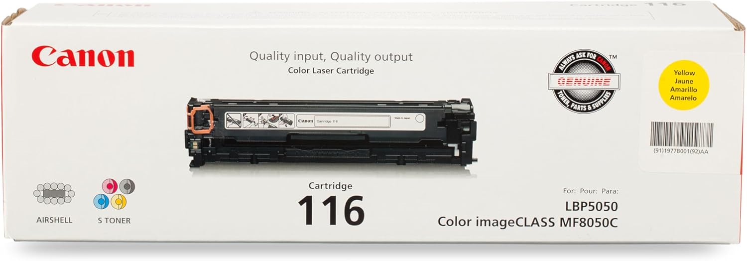 Canon 116 Yellow Toner Cartridge (1977B001)