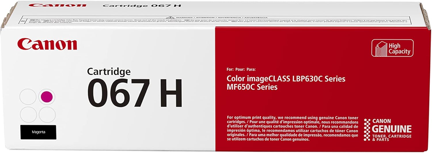 Canon 067 H Toner Cartridge - High Capacity Yield - Magenta