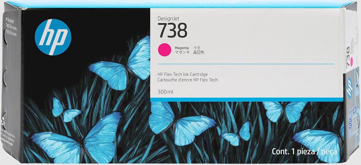 HP 738 (676M7A) 300mL Magenta Original Ink Cartridge