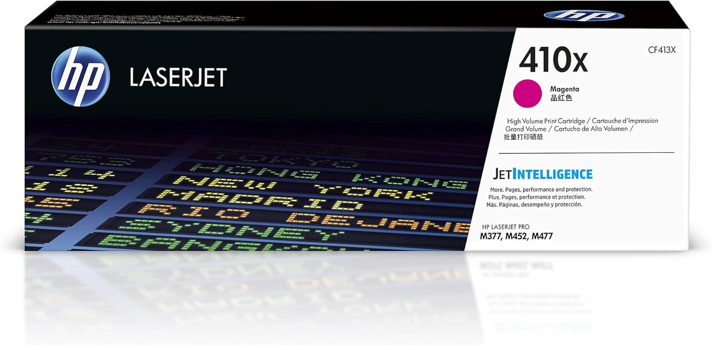 HP 410X (CF413X) Magenta High Yield Original LaserJet Toner Cartridge