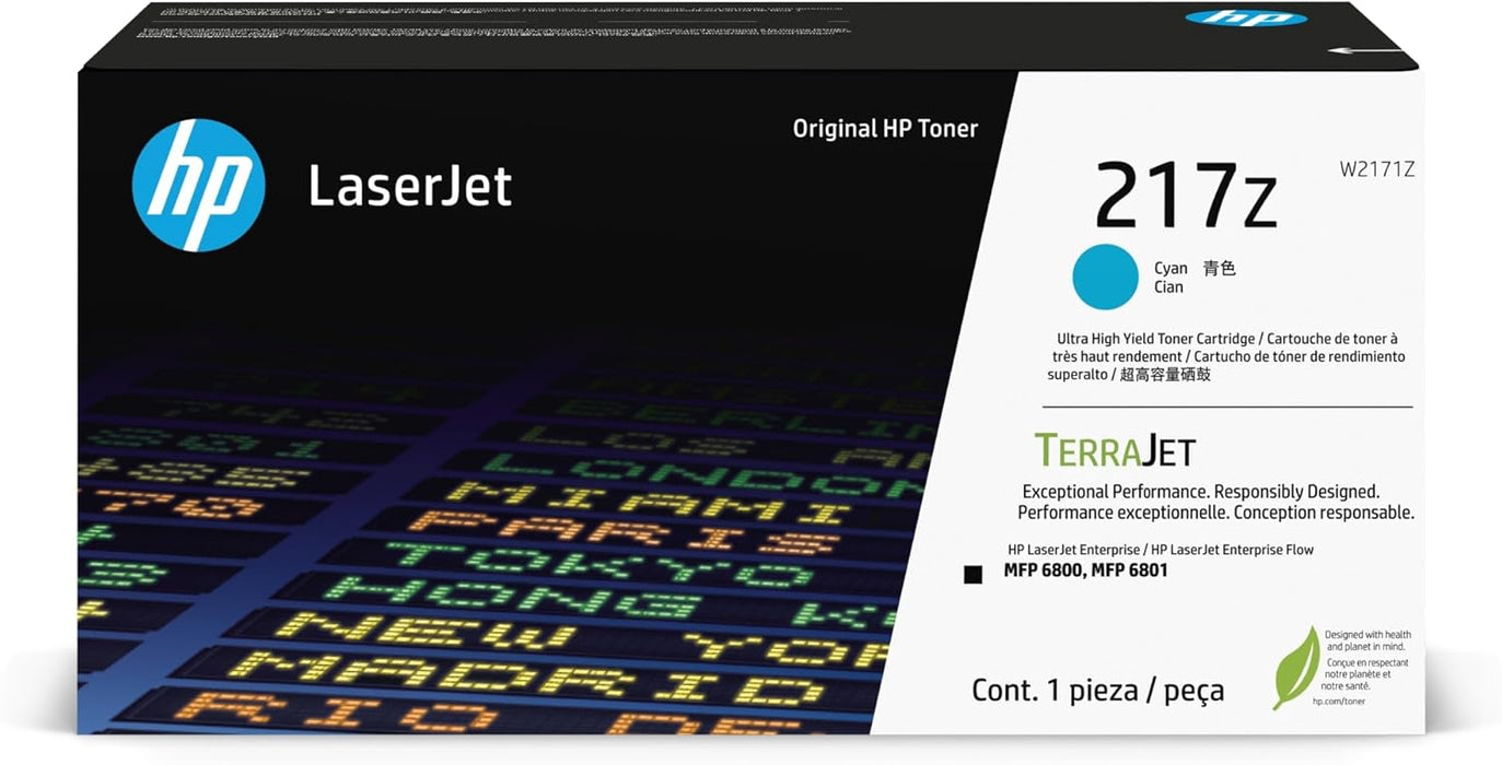 HP 217Z - High Yield - LaserJet -Cyan Toner Cartridge (W2171Z) – Compatible Printer Supply – Get Toner Canada