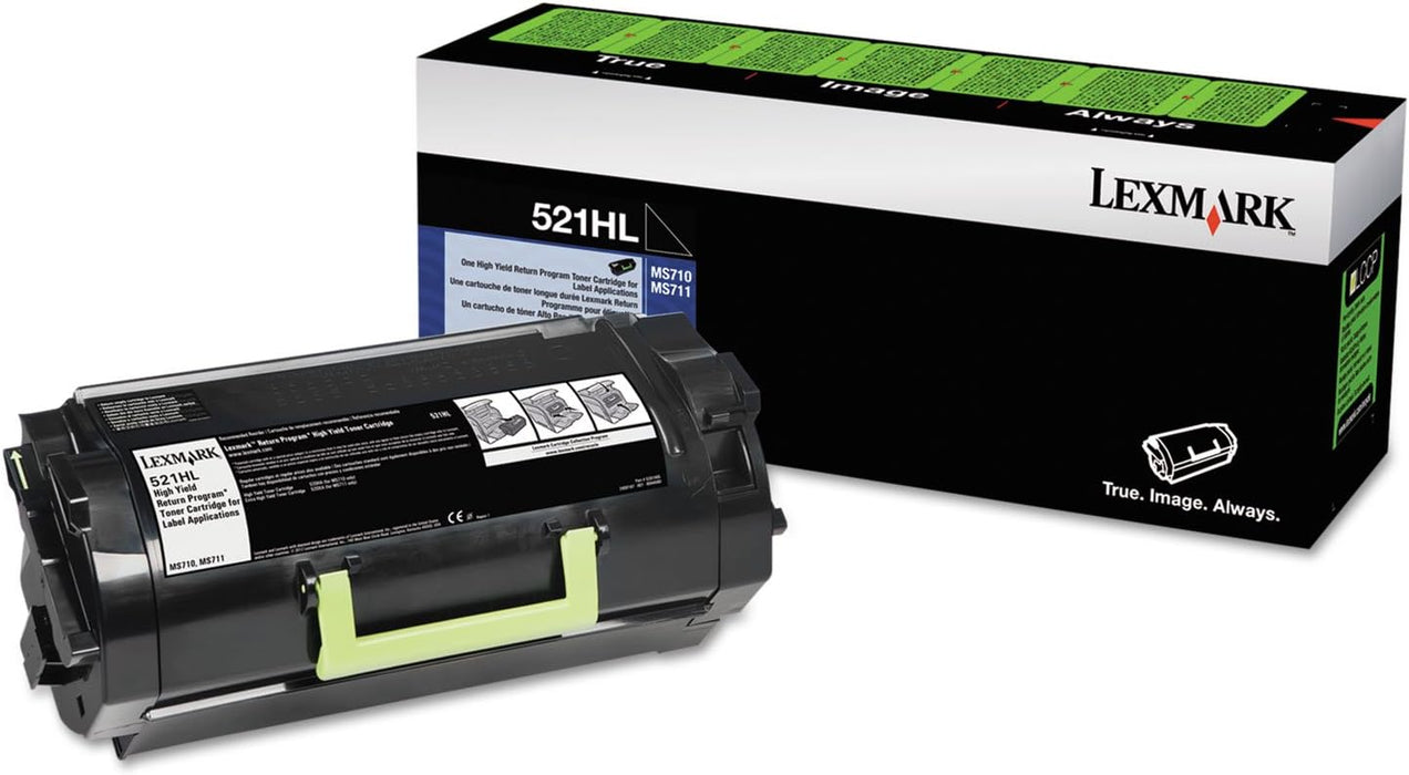 Lexmark 521HOL Return Program Toner Cartridge, High Yield (52D1H0L)