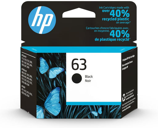 HP 63 Black Original Ink Cartridge (F6U62AN)