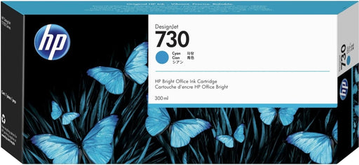 HP 730 (P2V68A) 300mL Cyan Original Ink Cartridge