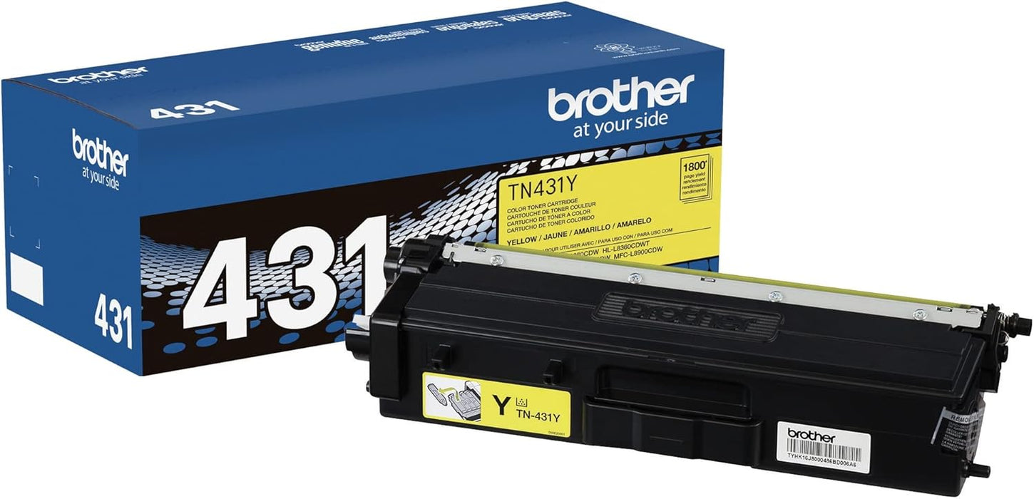 Brother TN431 Standard Yield Yellow Toner Cartridge