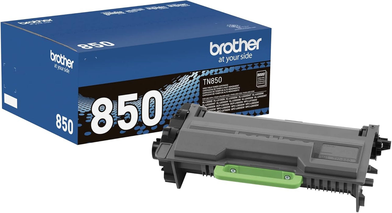 Brother TN850 High-Yield Black Toner Cartridge