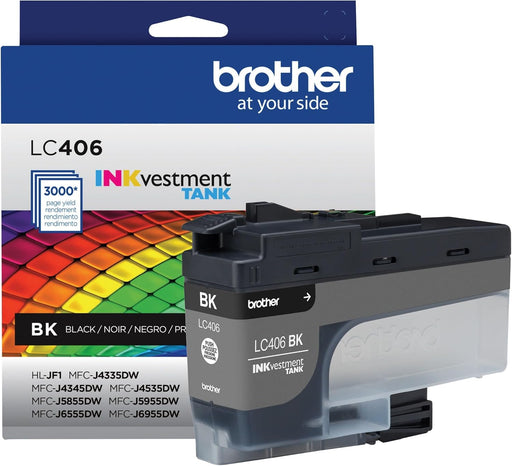 LC406BKS Brother INKvestment Black Ink Cartridge