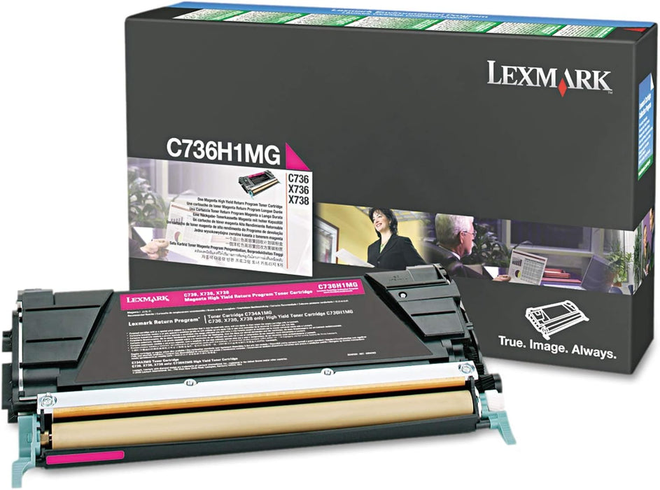 Lexmark C736H1MG Magenta High Yield Return Program Toner Cartridge