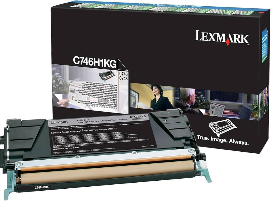 Lexmark C746H1KG Black High Yield Return Program Toner Cartridge