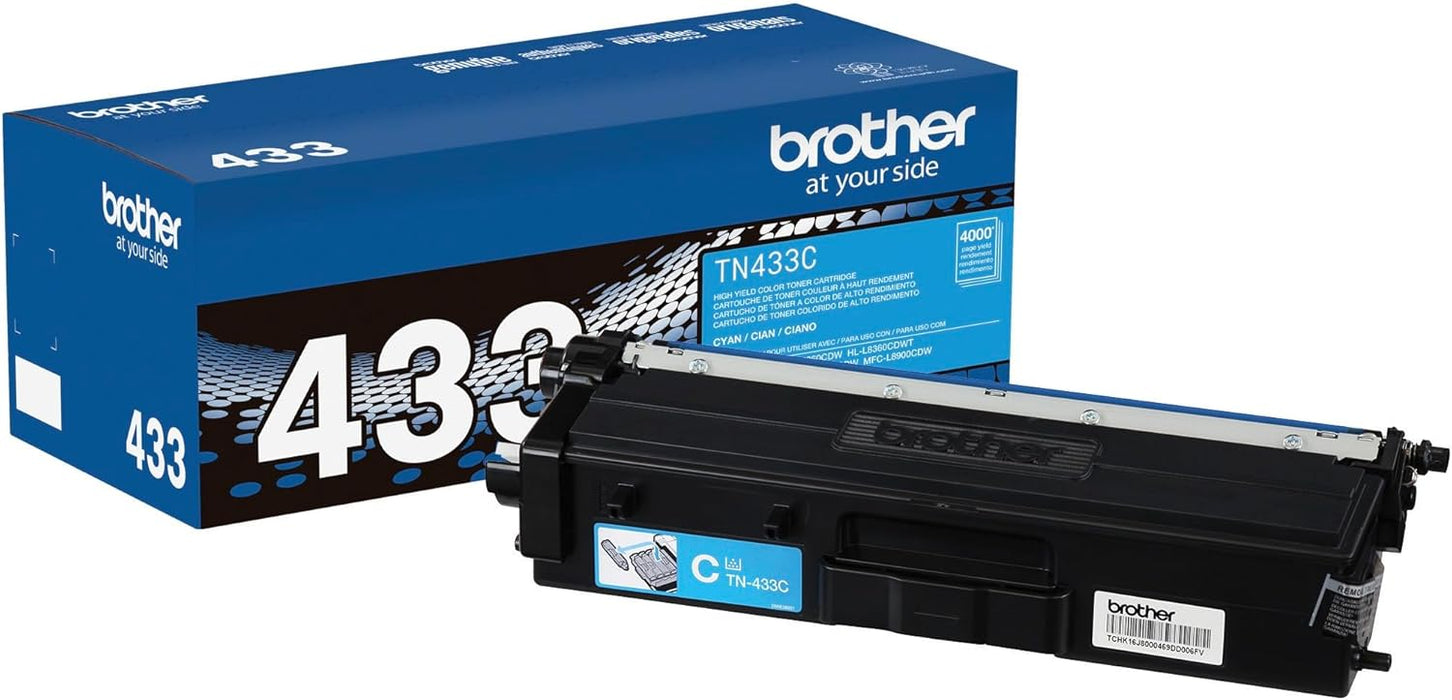 Brother TN433 High Yield Cyan Toner Cartridge