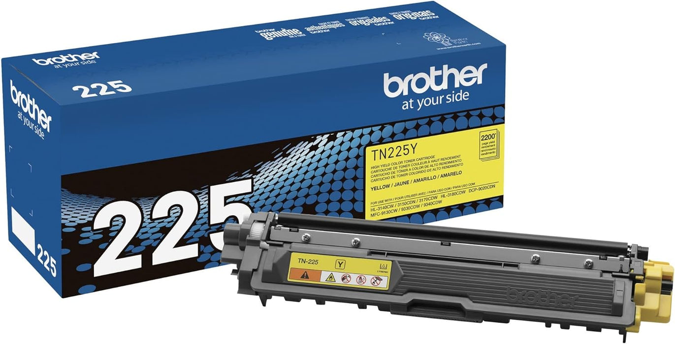 Brother TN225Y High Yield Yellow Toner Cartridge