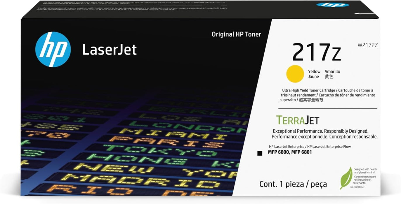 HP 217Z - High Yield - LaserJet -Yellow Toner Cartridge (W2172Z) – Compatible Printer Supply – Get Toner Canada