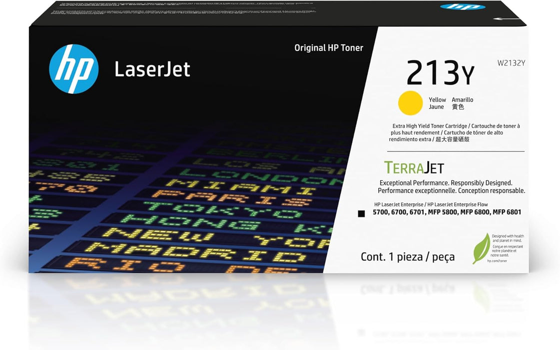 HP 213Y - Extra High Yield LaserJet - Yellow Toner Cartridge (W2132Y) – Compatible Printer Supply – Get Toner Canada