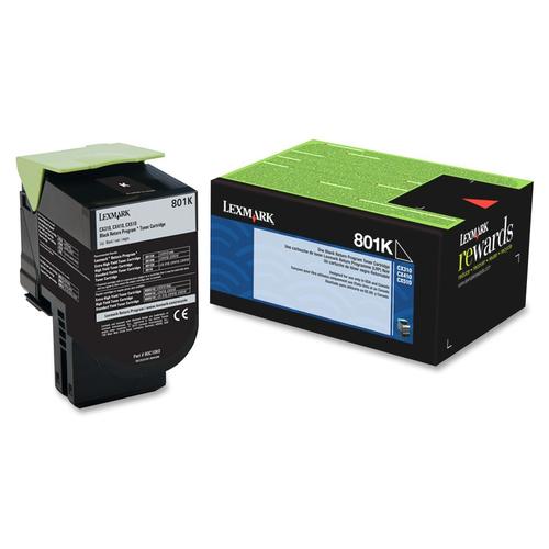 Lexmark 801K Black Return Program Toner Cartridge (80C10K0) β Compatible Printer Supply β Get Toner Canada