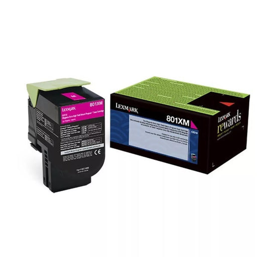 Lexmark 801XM Magenta Extra High Yield Return Program Toner Cartridge (80C1XM0) β Compatible Printer Supply β Get Toner Canada