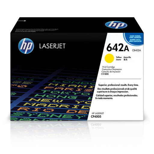 HP 642A (CB402A) Yellow Original LaserJet Toner Cartridge β Compatible Printer Supply β Get Toner Canada