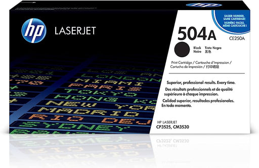 HP 504A (CE250A) Black Original LaserJet Toner Cartridge β Compatible Printer Supply β Get Toner Canada
