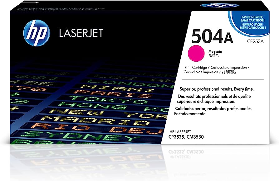 HP 504A (CE253A) Magenta Original LaserJet Toner Cartridge