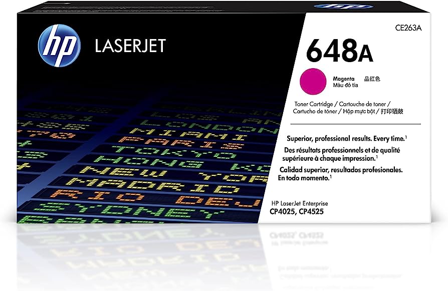 HP 648A (CE263A) Magenta Original LaserJet Toner Cartridge – Compatible Printer Supply – Get Toner Canada