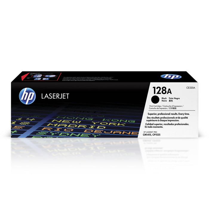HP 128A (CE320A) Black Original LaserJet Toner Cartridge – Compatible Printer Supply – Get Toner Canada