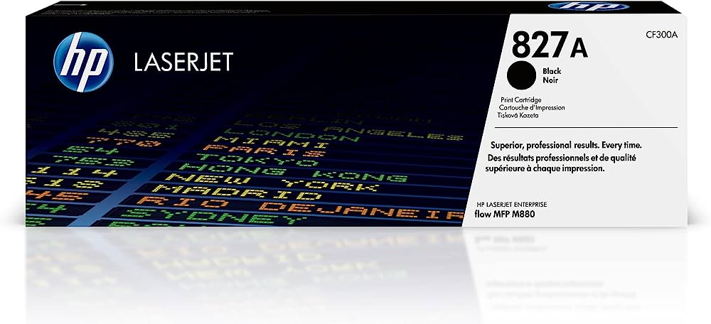 HP 827A (CF300A) Black Original LaserJet Toner Cartridge