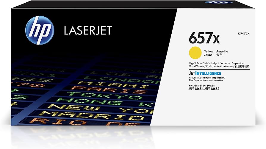 HP 657X Yellow LaserJet Toner Cartridge (CF472X) – Compatible Printer Supply – Get Toner Canada