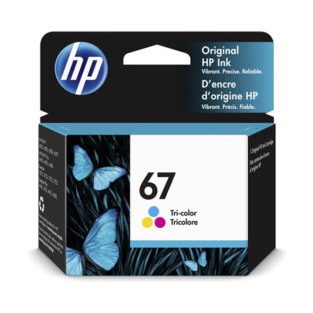HP 3YM55AN#140 HP 67 Tri-color Original Ink Cartridge HP 67 Tri β Compatible Printer Supply β Get Toner Canada