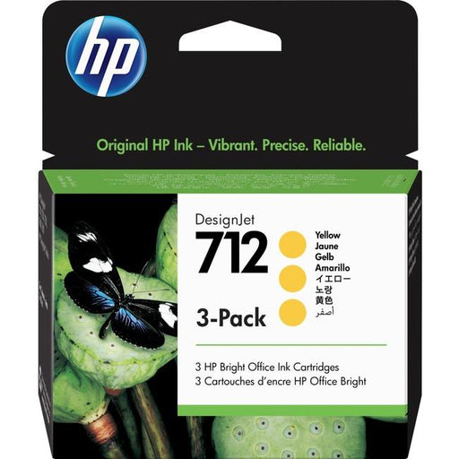 HP 712 Yellow Ink Cartridge 3-Pack β Compatible Printer Supply β Get Toner Canada