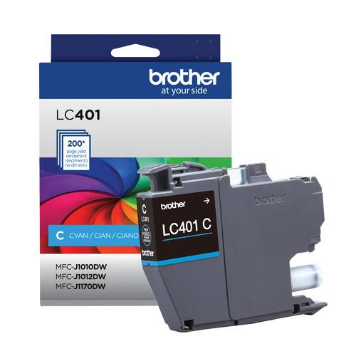 Brother LC401CS Brother Cyan Ink Cartridge β Compatible Printer Supply β Get Toner Canada