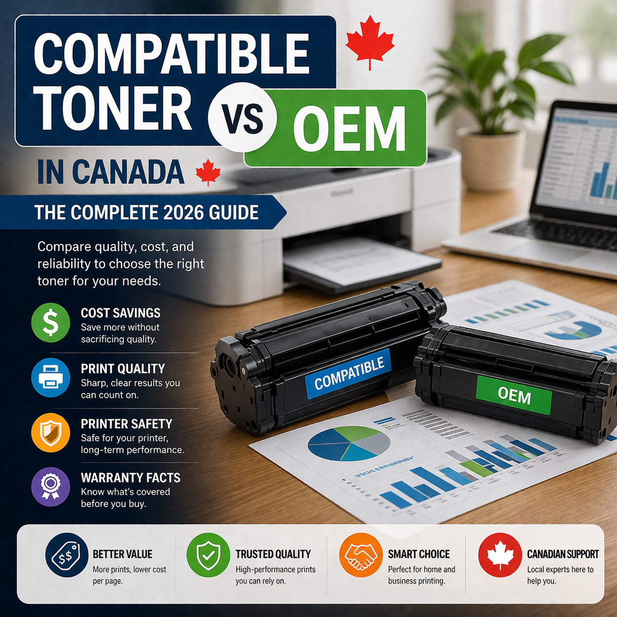 OEM vs Compatible Toner Cartridges: Which Should You Buy in Canada?