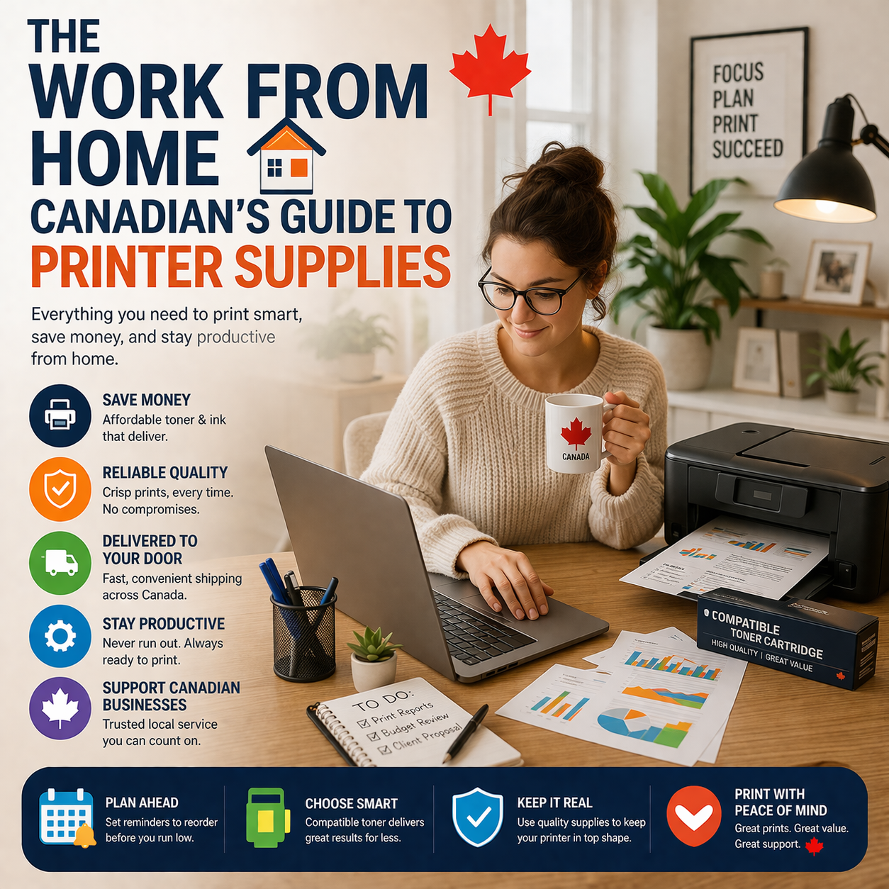 The Work From Home Canadian's Guide to Printer Supplies