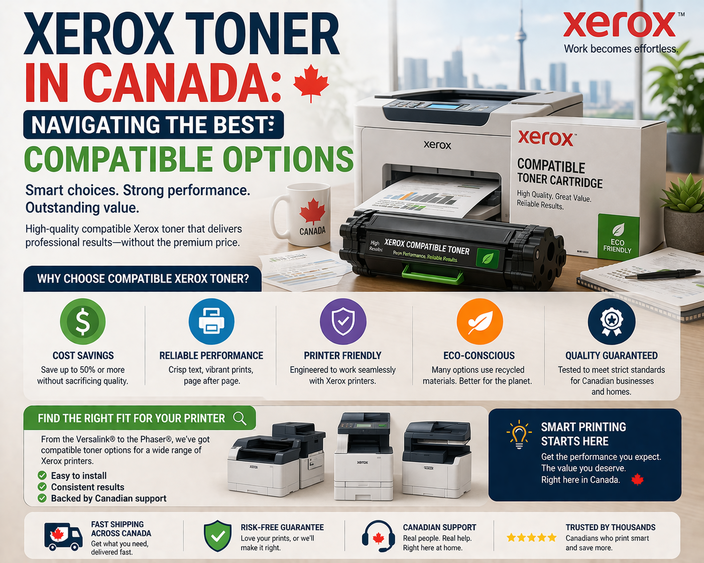 Xerox Toner in Canada: Navigating the Best Compatible Options
