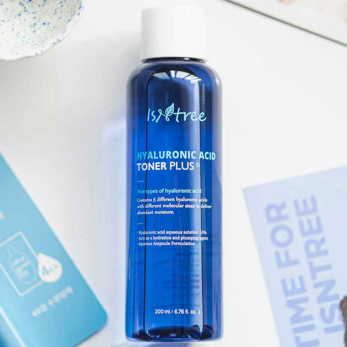 blue and white plastic bottle