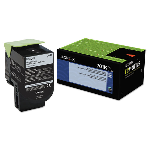 Lexmark 70C10K0 Black Return Program Toner Cartridge