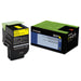 Lexmark 70C10Y0 Yellow Return Program Toner Cartridge