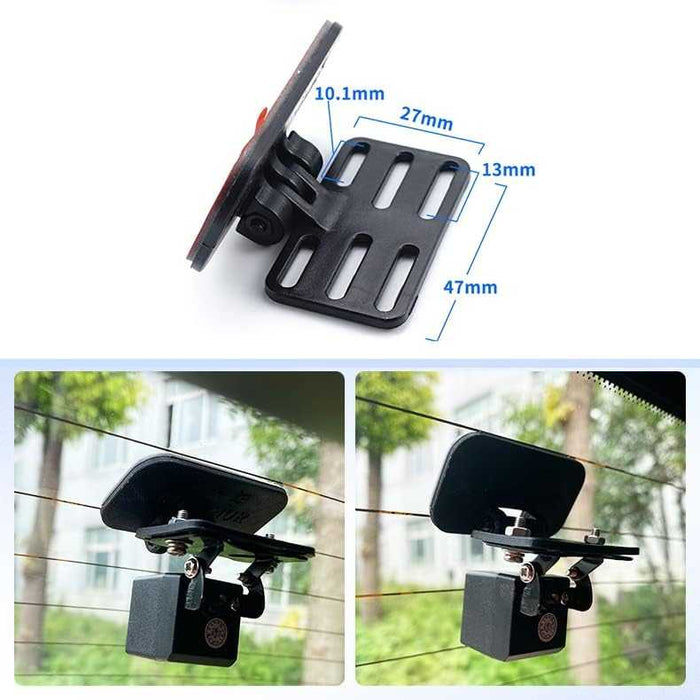 Rear Window Dash Cam Mounting Bracket - Adhesive Windshield Mount for AZDOME & Most Rear Cameras