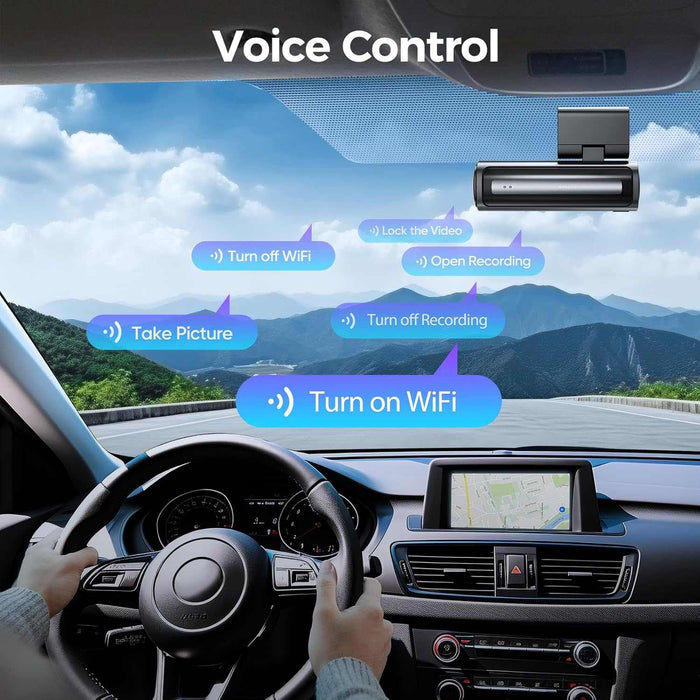 Lingdu LD06 5K Front and Rear Dash Cam - Dual Lens WiFi GPS Parking Mode