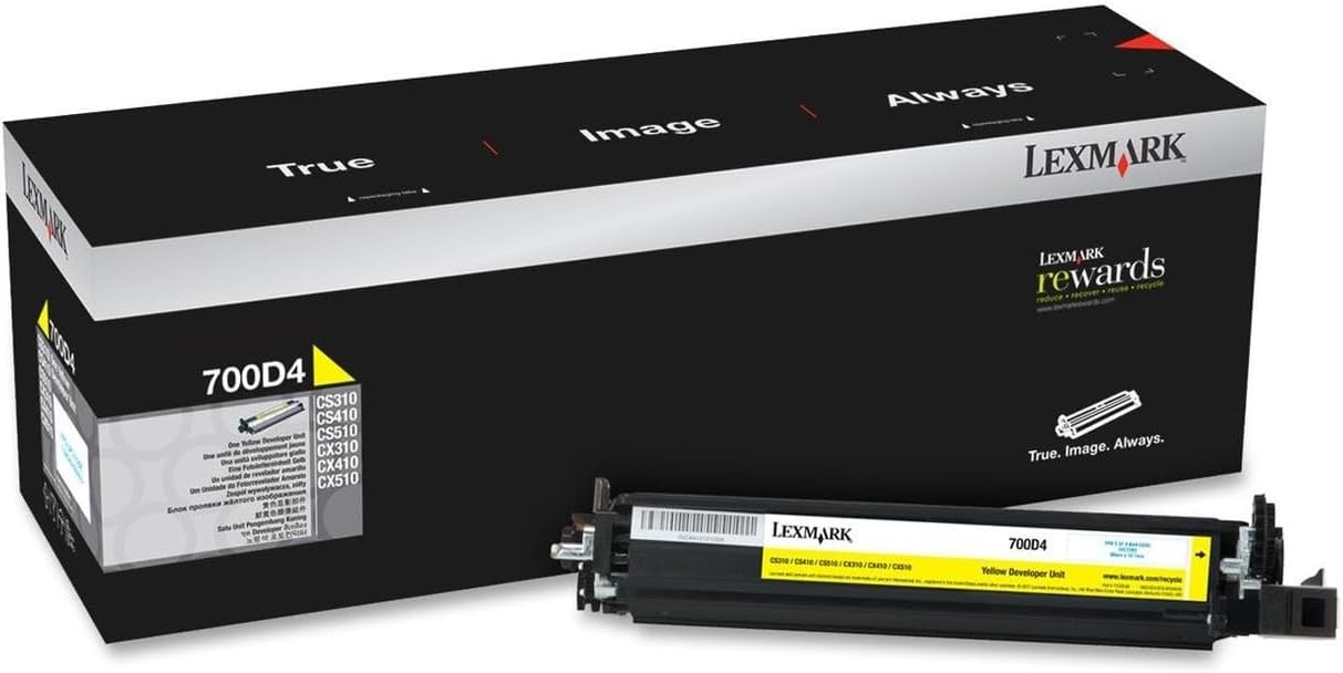 Lexmark 700D4 Yellow Developer Unit (70C0D40)
