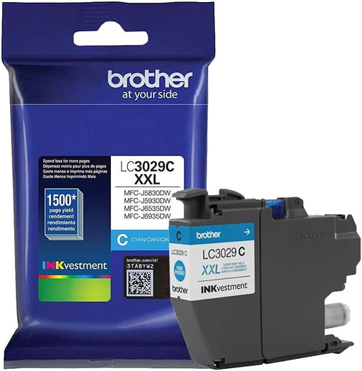 Brother LC3029 Cyan Ink Cartridge, Super High Yield (LC3029CS)