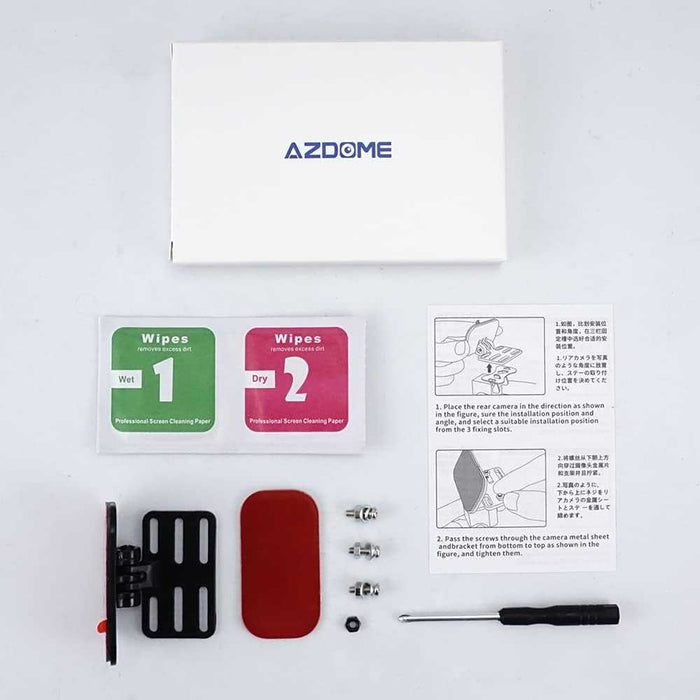 Rear Window Dash Cam Mounting Bracket - Adhesive Windshield Mount for AZDOME & Most Rear Cameras