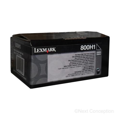 Lexmark 800H1 Black Toner Cartridge High Yield (80C0H10)