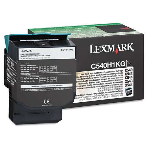 Lexmark C540H1KG Black High Yield Return Program Toner Cartridge